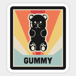 Vintage Gummy Bear Candy Sticker